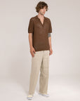 Crochet Polo in Linen and Cotton - Made in Tuscany