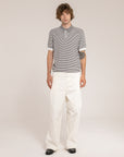 Striped Short Sleeves Polo - Made in Tuscany