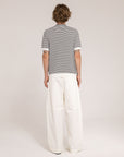 Striped Short Sleeves Crewneck - Made in Tuscany