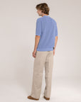 English Ribbed Short Sleeves Polo - Made in Tuscany
