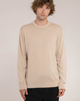Long Sleeves Cotton Crewneck - Made In Tuscany