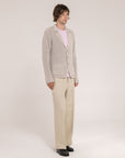 English Knitted Cotton Jacket - Made in Tuscany