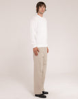 Long Sleeve Cotton Crewneck - Made in Tuscany