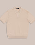 Short Sleeves Compact Cotton Polo - Made In Tuscany