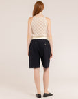Cotton Linen Crochet Top - Made in Tuscany