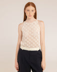 Cotton Linen Crochet Top - Made in Tuscany