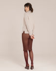 Cashmere Blend Chuncky Turtleneck – Made in Tuscany