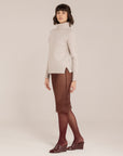 Cashmere Blend Chuncky Turtleneck – Made in Tuscany