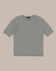 Kurzärmliges Rundhalsshirt aus Kaschmirmischung – Hergestellt in der Toskana