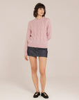 Baby Alpaca Cable Knit Crewneck – Made in Tuscany