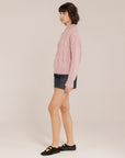 Baby Alpaca Cable Knit Crewneck – Made in Tuscany