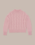 Baby Alpaca Cable Knit Crewneck – Made in Tuscany