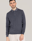 Acid Dyed Merino Buttoned Polo – Made in Tuscany