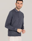 Acid Dyed Merino Buttoned Polo – Made in Tuscany