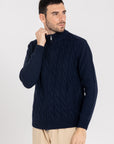 CABLE-KNIT CASHMERE ZIP-UP JACKET