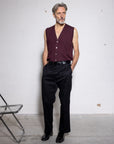 Extrafine Merino Buttoned Vest - Made in Tuscany