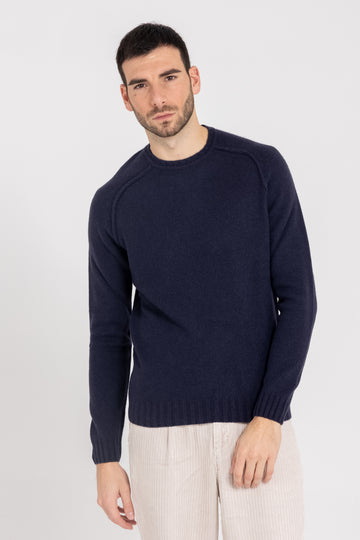 MAGLIONE GIROCOLLO MANICHE A SELLA