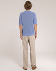 English Ribbed Short Sleeves Crewneck - Made in Tuscany