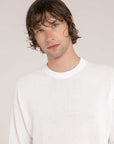 Long Sleeve Cotton Crewneck - Made in Tuscany