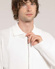 Zipped Cotton Shirt - Made in Tuscany