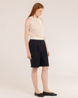 Cotton Linen Crochet Top - Made in Tuscany