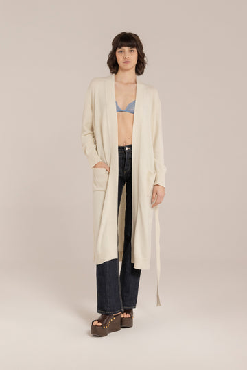 Cashmere Long Cardigan –  Made in Tuscany
