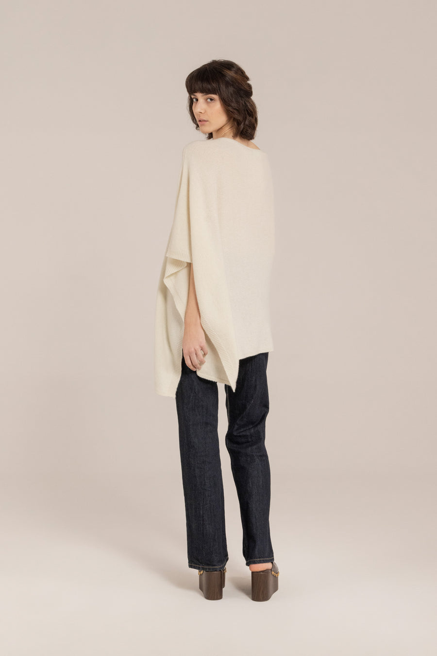 Cashmere Asymmetric Shawl –  Made in Tuscany