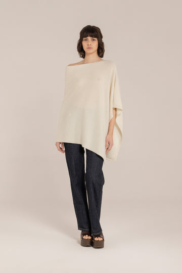 Cashmere Asymmetric Shawl –  Made in Tuscany