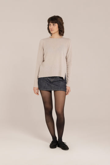 Cashmere Blend Crewneck –  Made in Tuscany