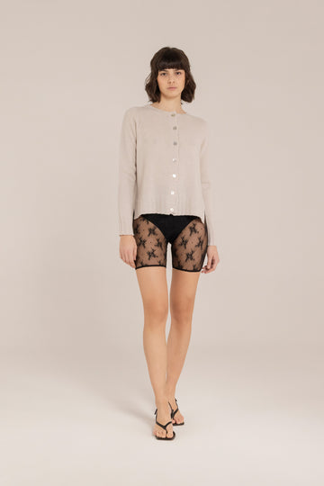 Cashmere Blend Korean Cardigan –  Made in Tuscany