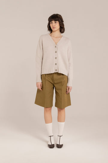 Cashmere Blend Chuncky Cardigan –  Made in Tuscany