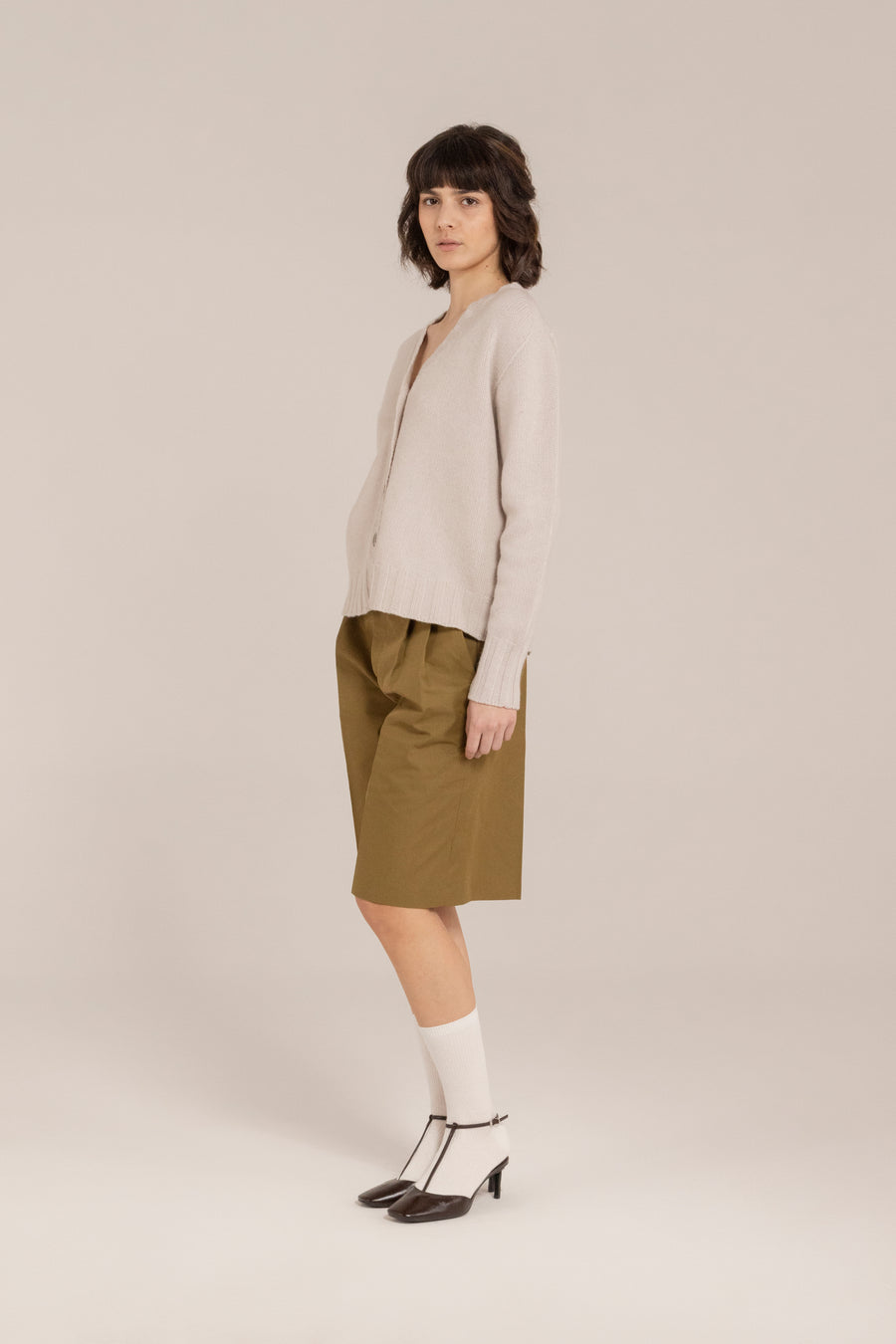 Cashmere Blend Chuncky Cardigan –  Made in Tuscany