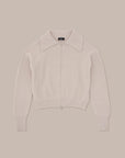 Cashmere Blend Ribbed Zipped Jacket –  Made in Tuscany