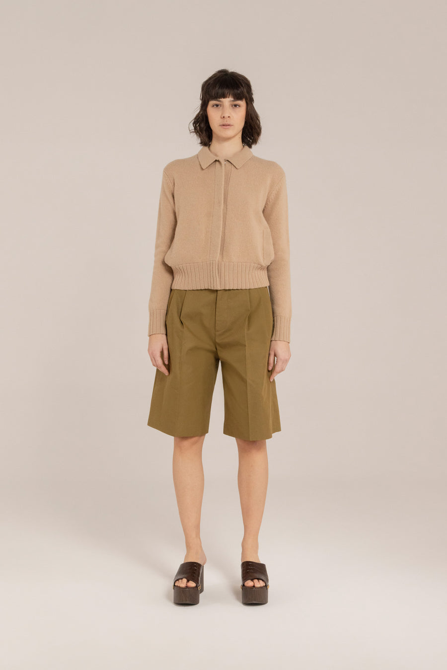 Wool Buttoned Shirt –  Made in Tuscany