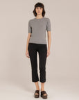 Cashmere Blend Short Sleeves Crewneck –  Made in Tuscany