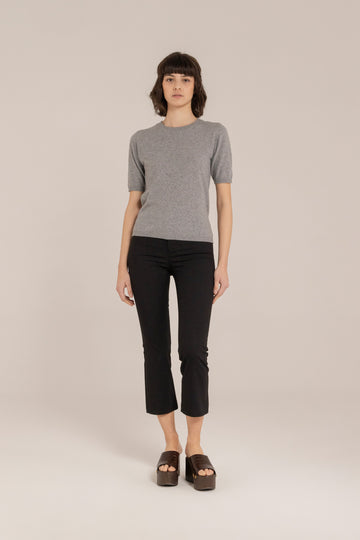 Cashmere Blend Short Sleeves Crewneck –  Made in Tuscany