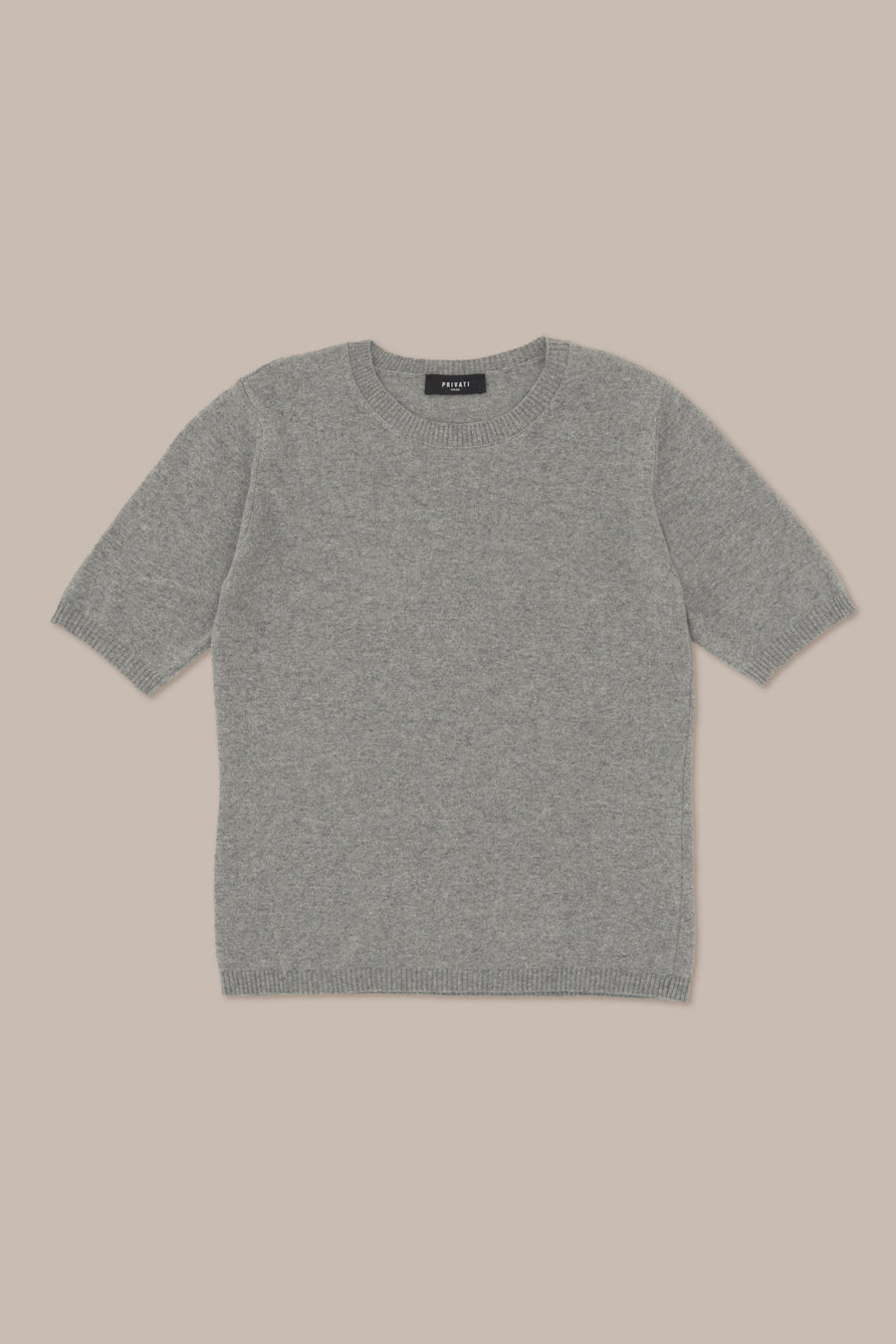 Cashmere Blend Short Sleeves Crewneck –  Made in Tuscany