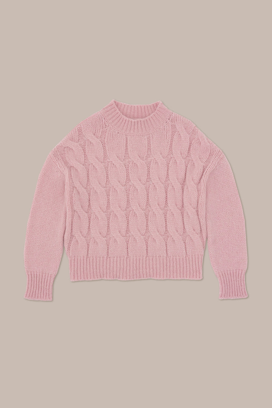 Baby Alpaca Cable Knit Crewneck –  Made in Tuscany