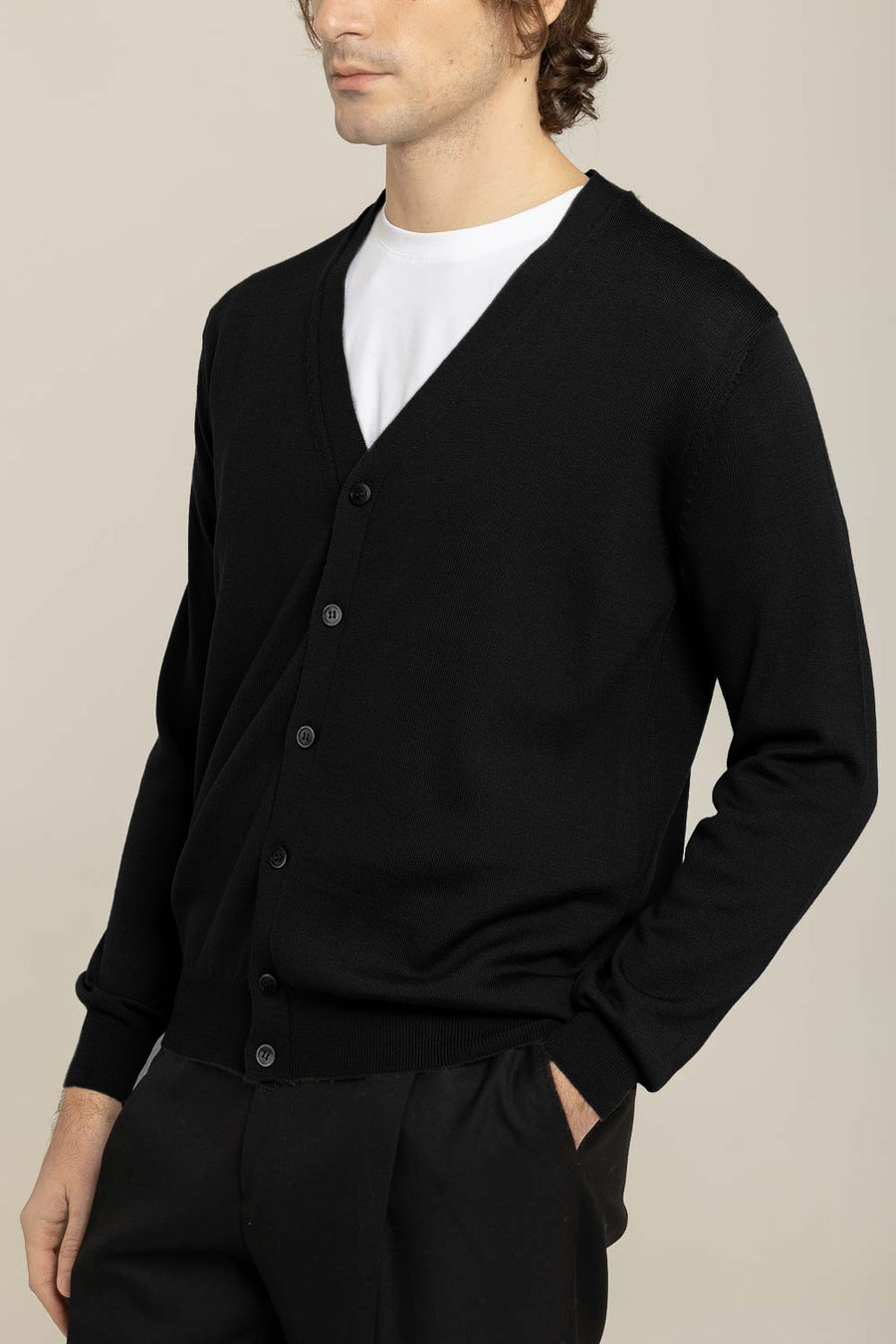 Extrafine Merino Cardigan –  Made in Tuscany
