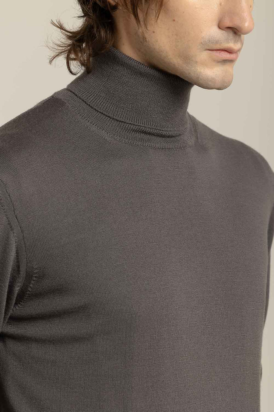 Extrafine Merino Turtleneck –  Made in Tuscany