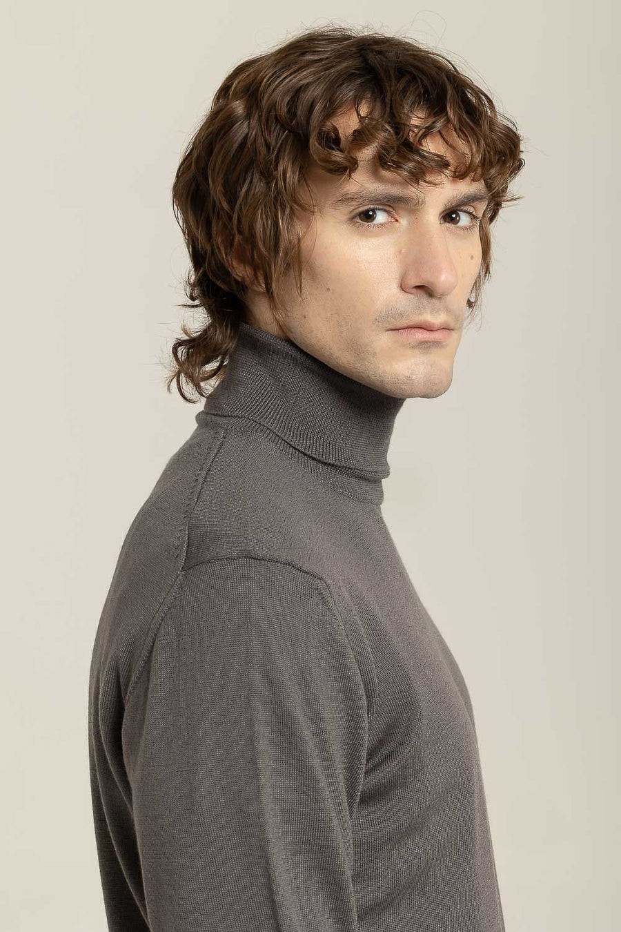 Extrafine Merino Turtleneck –  Made in Tuscany
