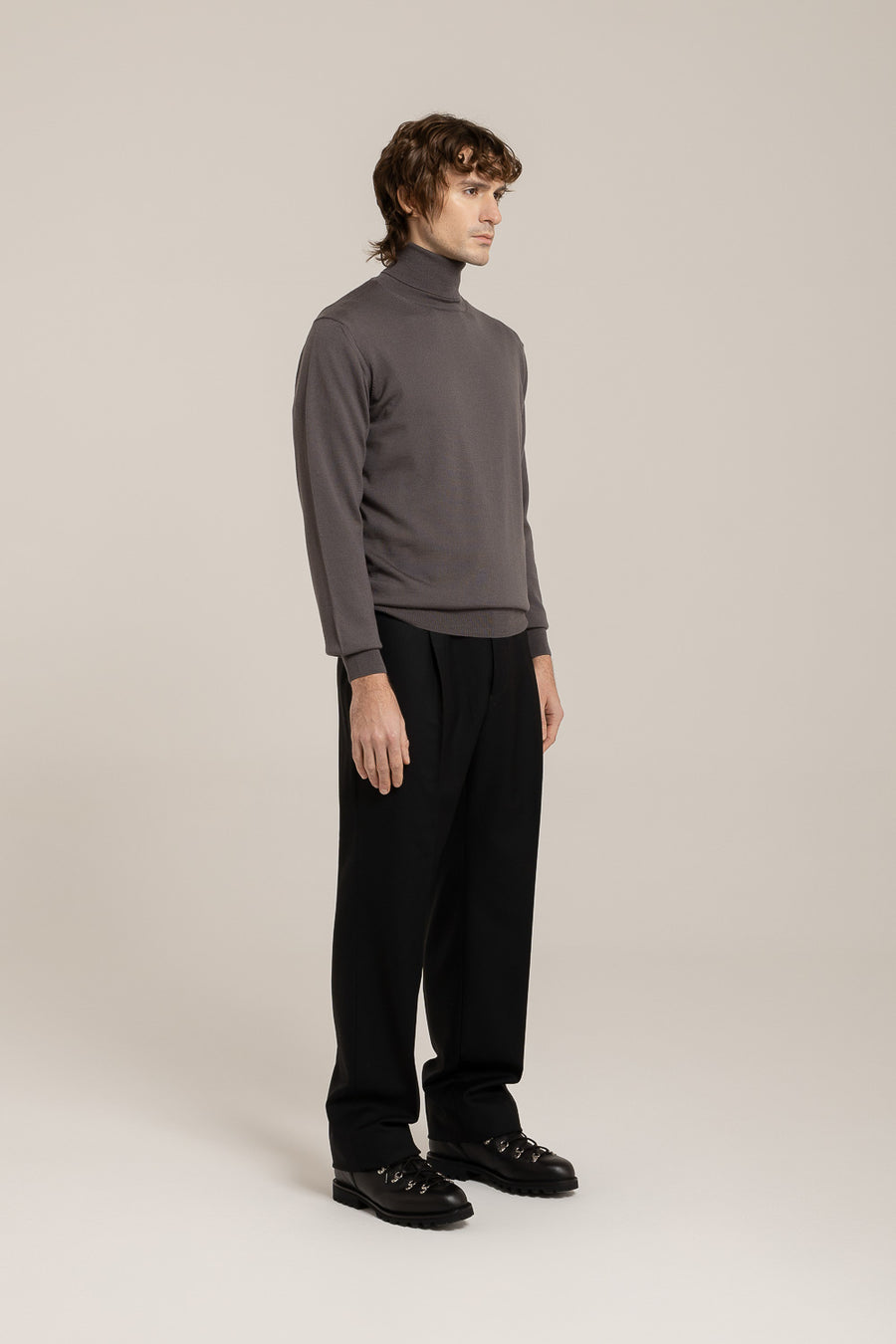 Extrafine Merino Turtleneck –  Made in Tuscany
