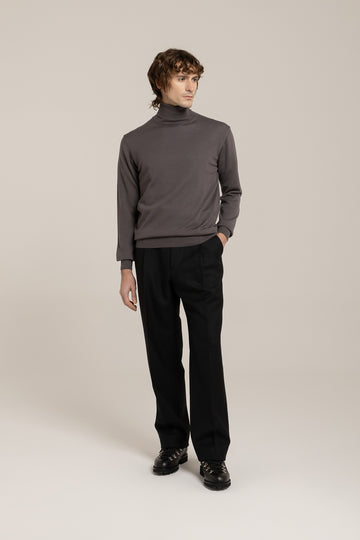 Extrafine Merino Turtleneck –  Made in Tuscany