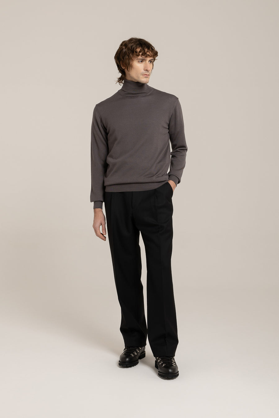 Extrafine Merino Turtleneck –  Made in Tuscany