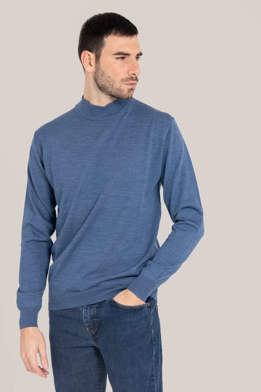 Extrafine Merino Mockneck –  Made in Tuscany