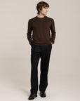 Acid Dyed Merino Crewneck –  Made in Tuscany