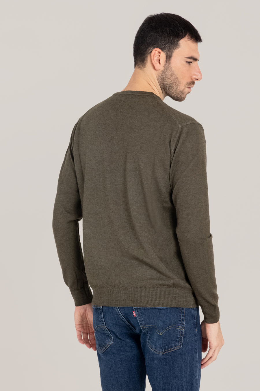 Acid Dyed Merino Crewneck –  Made in Tuscany