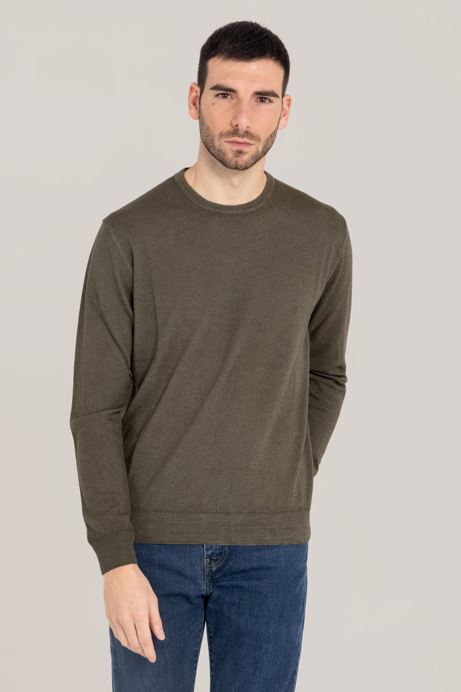 Acid Dyed Merino Crewneck –  Made in Tuscany