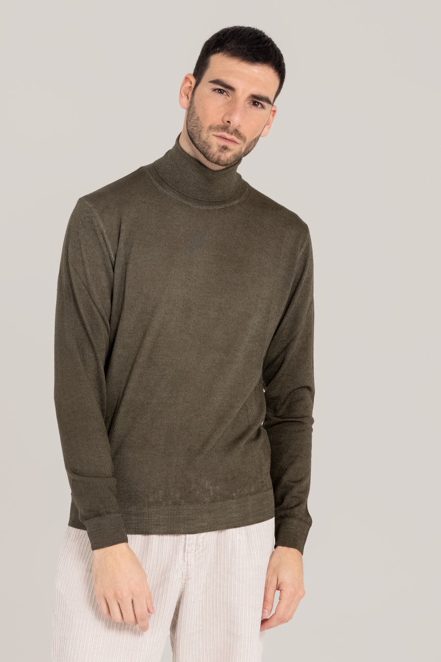 Acid Dyed Merino Turtleneck –  Made in Tuscany