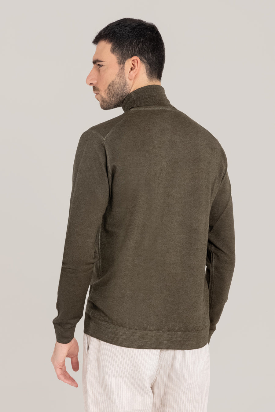 Acid Dyed Merino Turtleneck –  Made in Tuscany